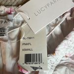 Lucy Paris   eyelet pink floral print blouse Photo 7