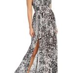 Raviya Women's Black/White Multi Printed Smocked Swim Cover Photo 0