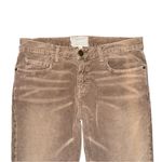 Current/Elliott  The Boyfriend Brown Corduroy Jeans Women’s 26 Cropped Relaxed Photo 2