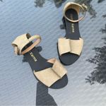 Electric Karma casual beige khaki flat Roman sandals with ankle strap Sz 7 Photo 11