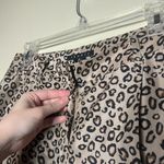 Theory  100% Silk Cheetah Leopard Trouser Pants Cuff Hem 6 Photo 8