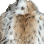 EXPRESS  Faux Fur Capelet Burgundy Satin Lining Brooch Enclosure Glam Evening New Photo 7