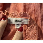 Anthropologie Mine Anthropology Tank Top M Scalloped Crochet Lace Funnel Neck Boho Chic Girly Photo 6