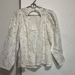 Rebecca Taylor eyelet white lace blouse Great condition :Box 007: Photo 5