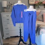 Jogging Suit Sweatshirt Scuba Neck Sweatpants Cotton Fleece Hoodie Joggers Small Photo 6