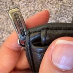 Fossil  Black Leather Mini Zip Up Wallet Womens Classic Photo 1