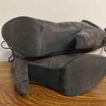 Catherine Malandrino  womens gray suede heel boots 8 Photo 8