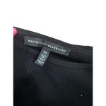 White House | Black Market WHBM Black Long Sleeve Ruffle Trim Blouse Top Size XS Photo 2