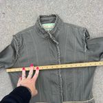 Miss Me Aztec Southwestern Stud Olive Canvas Military Jacket Ruffles LARGE Photo 9