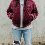 Champion  Velour Puffer Jacket/Coat Women's Size Small Purple Plum Streetwear Photo 0