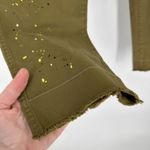 Gap NWT  Women's Straight Leg Khaki High Rise‎ Splatter Pants Oak Moss Size 6 Photo 11