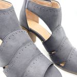 Naturalizer Soul Christina Denim Leather Block Heel Sandals Photo 7