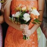 Windsor  Orange Sequin Prom Dress Photo 0