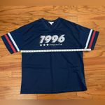 Refuge - Blue Mesh Jersey Top Size L Photo 5