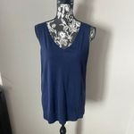 Akris Punto  Sweater Wool Blue Navy Striped Designer Size 14 2 Piece Excellent Photo 8