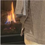 Anthropologie  Heather Gray Silver Knit Sweater Top Photo 11