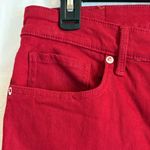 Tommy Hilfiger  Red Tribeca‎ Skinny Crop Denim Pants Womens Size 10 Casual Preppy Photo 3