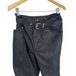 White House | Black Market 10 Petite The Slim Ankle Belt Cotton Utility Black Pant Photo 1