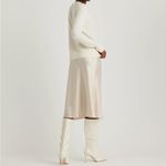 Quince  100% Washable Silk Skirt in champagne color size L Photo 1