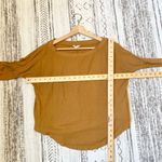 Aeropostale Yellow Waffle Knit Long Sleeve Blouse Top Small Photo 4