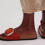 Birkenstock  Madrid Big Buckle Sandals in Burnt Orange 37 Photo 2
