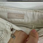 Anthropologie Pilcro Rolled Hem Distressed Denim Shorts Cream Size 28 Photo 1