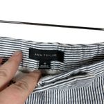 Ann Taylor  Devin City Shorts in Blue/White Pinstripe Seersucker Size 6 Photo 8