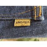 Vibrant  Womens Stacked Blue Denim Rayon Distressed Pockets Pull On Jeans Large Photo 7