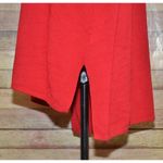 Tahari Ladies Red Long Sleeve Pullover Sweater Size L Hi Low Slit Stretch Casual Photo 3