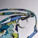 Vera Bradley  Floral Lanyard Blue and Green Photo 2