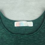 Free People Beach Green Sweater Vest Linen Blend Size S Small Photo 1