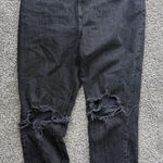Abercrombie & Fitch  high waisted, distressed black mom jeans 30 / 10  Photo 0