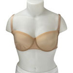 SKIMS No Show Unlined Balconette Tan Adjustable Underwire Push Up Bra Top 36D Photo 0