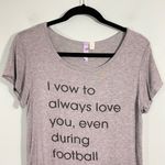 Alya Women's Grey Football Season Girlfriend Graphics Tee Size S Photo 1