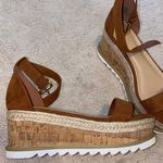 JustFab Brown Wedge Sandals Photo 3