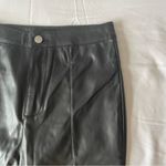 Pretty Little Thing Split Hem Faux Leather Skinny Pants, Black, Size 2 Tall, NWOT Photo 10
