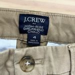 J.Crew High Rise Girlfriend Chino Pant in Camel Tan, Size 4 Tan Photo 3