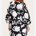 Kate Spade  Target New Classic Rose Poplin poof Sleeve Mini Dress black white Photo 1
