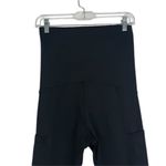 Kindred Bravely Maternity Postpartum Francesca Black Capri Legging Pockets Small Size undefined Photo 6