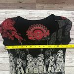 Desigual Black and Red Patterned Mini Dress S Photo 6