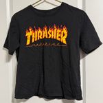 Thrasher T-Shirt Size Medium Flame Logo Skateboarding Y2K Skate Photo 0
