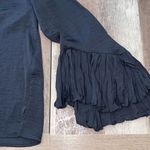 Vince Camuto ‎ Womens Ruched Turtle Neck Bell Sleeve Blouse Black Small NWOT Photo 6