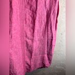 Sigrid Olsen  100% Linen Pink Sleeveless Dress w pockets summer business casual Photo 14