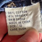 Mountain Lake VTG DENIM SKIRT Faded Seat Frayed Hem  Photo 3