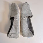 Toms  Drizzle Grey Metallic Woven Shoes Size 10‎ Photo 3
