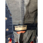 We The Free Free People Denim Jumpsuit Size 2 Blue Sleeveless Utility Coverall Photo 1