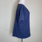 Life is Good XL V Neck Blue T shirt SOAP phrase Photo 3