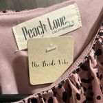 Peach Love California Pink black cheetah print silk party/ casual dress Photo 1