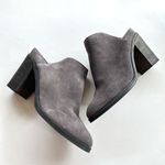 DOLCE VITA SELENE MULE DARK GRAY LEATHER SUEDE HEELED SHOES WOMENS‎ SIZE 10M Photo 1