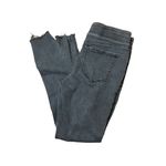 Old Navy  Rockstar Jeggings Black Jeans Pull On Distressed Raw Hem Sz 4 Photo 2